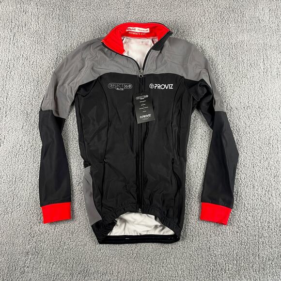 Proviz Jackets & Blazers - Proviz Women's US 4 Black Gray Red Reflect360 Elite Cycling Reflective Jacket